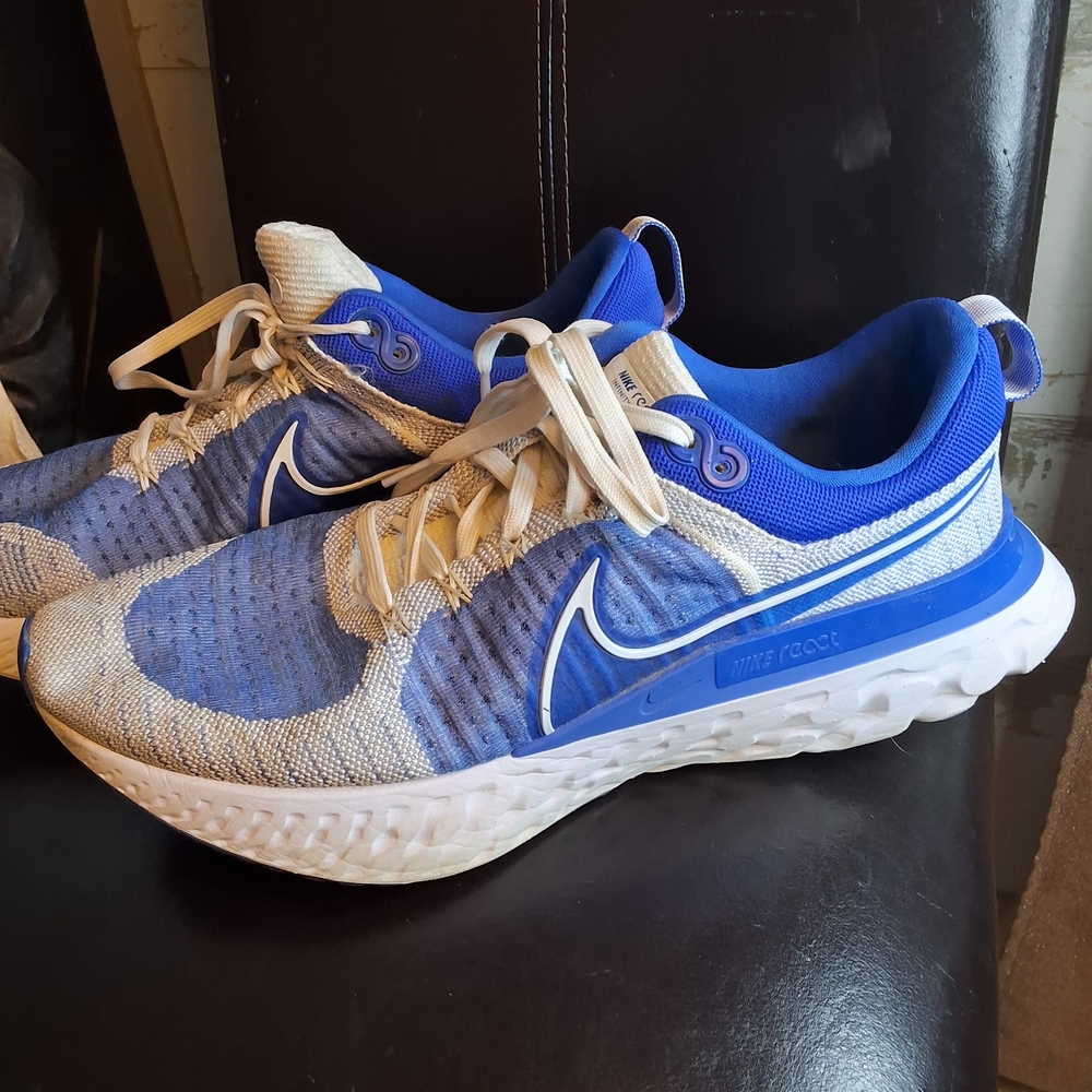 Nike React Infinity Flyknit Blue White Shoes Mens… - image 3